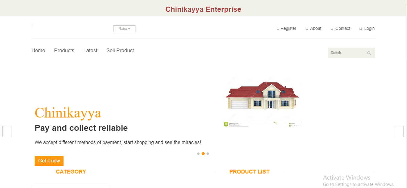 An ecommerce site for local vendors